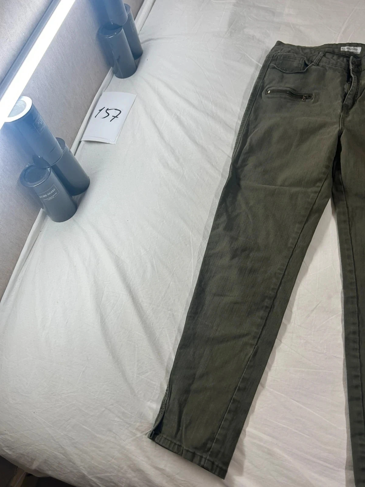 Jean skinny kiabi verde kaki – photo 3